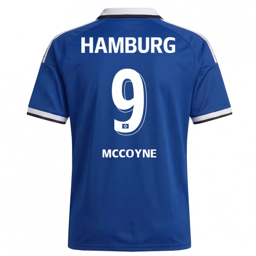 Danxen Homme Maillot Sherrod Mccoyne #9 Blanc Bleu Tenues Extérieur 2026/27 T-Shirt