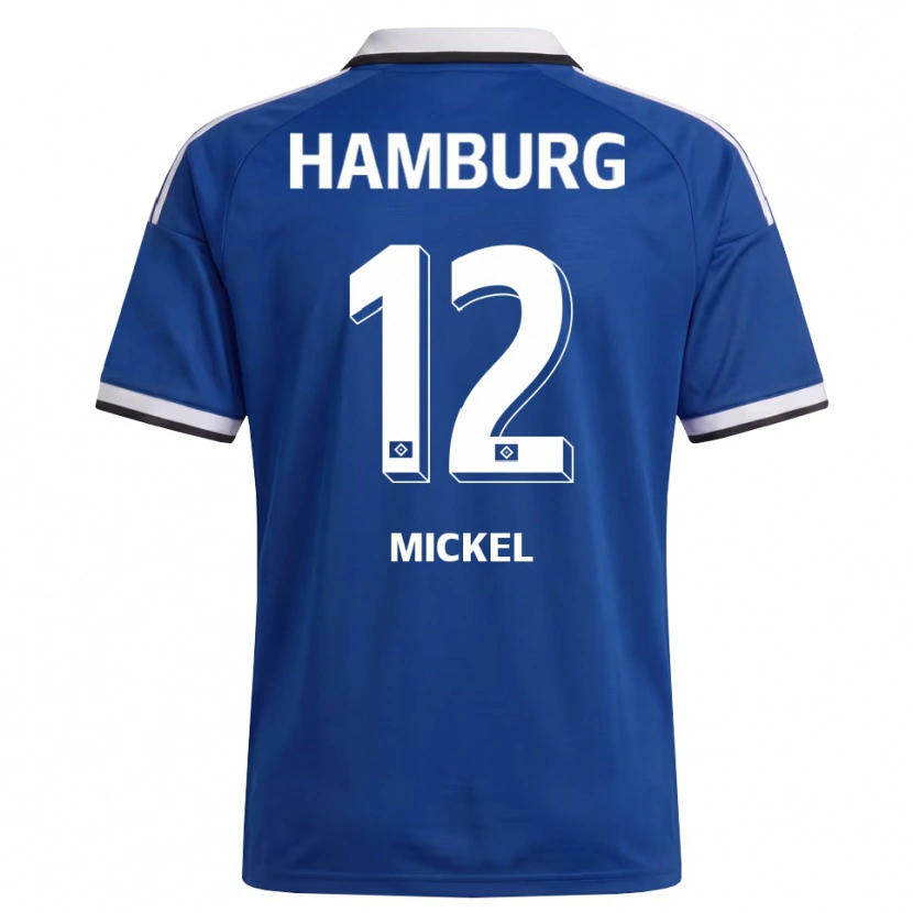 Danxen Homme Maillot Tom Mickel #12 Blanc Bleu Tenues Extérieur 2026/27 T-Shirt