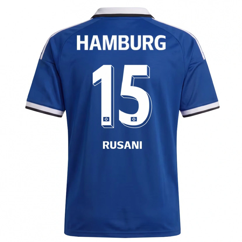 Danxen Homme Maillot Yasin Rusani #15 Blanc Bleu Tenues Extérieur 2026/27 T-Shirt