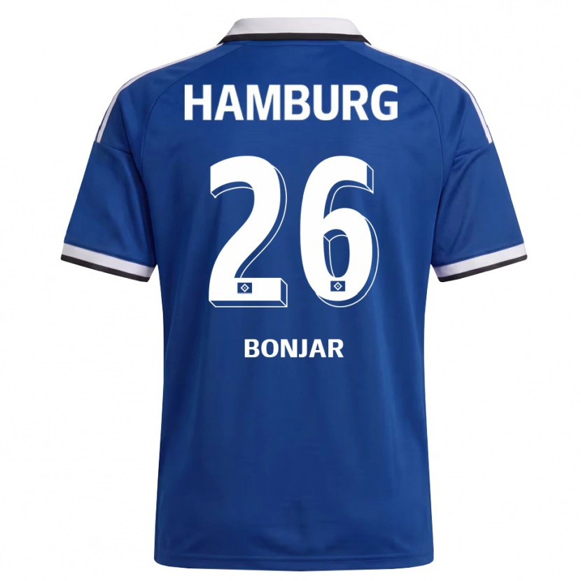 Danxen Homme Maillot Amir Bonjar #26 Blanc Bleu Tenues Extérieur 2026/27 T-Shirt