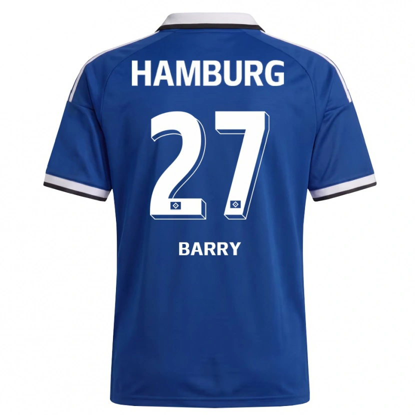 Danxen Homme Maillot Alpha Barry #27 Blanc Bleu Tenues Extérieur 2026/27 T-Shirt