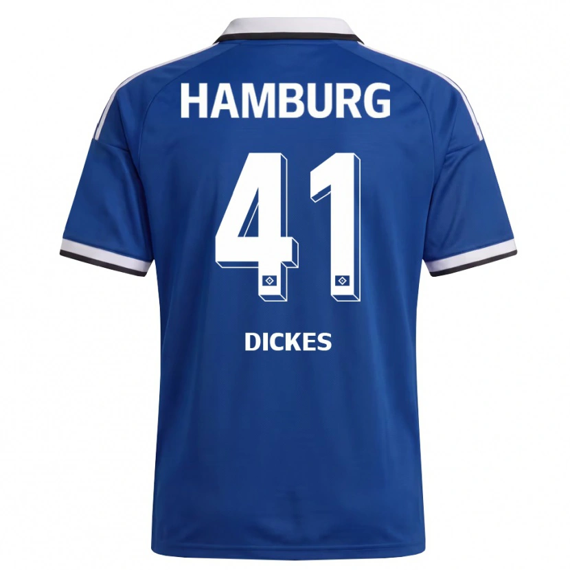 Danxen Homme Maillot Fernando Dickes #41 Blanc Bleu Tenues Extérieur 2026/27 T-Shirt