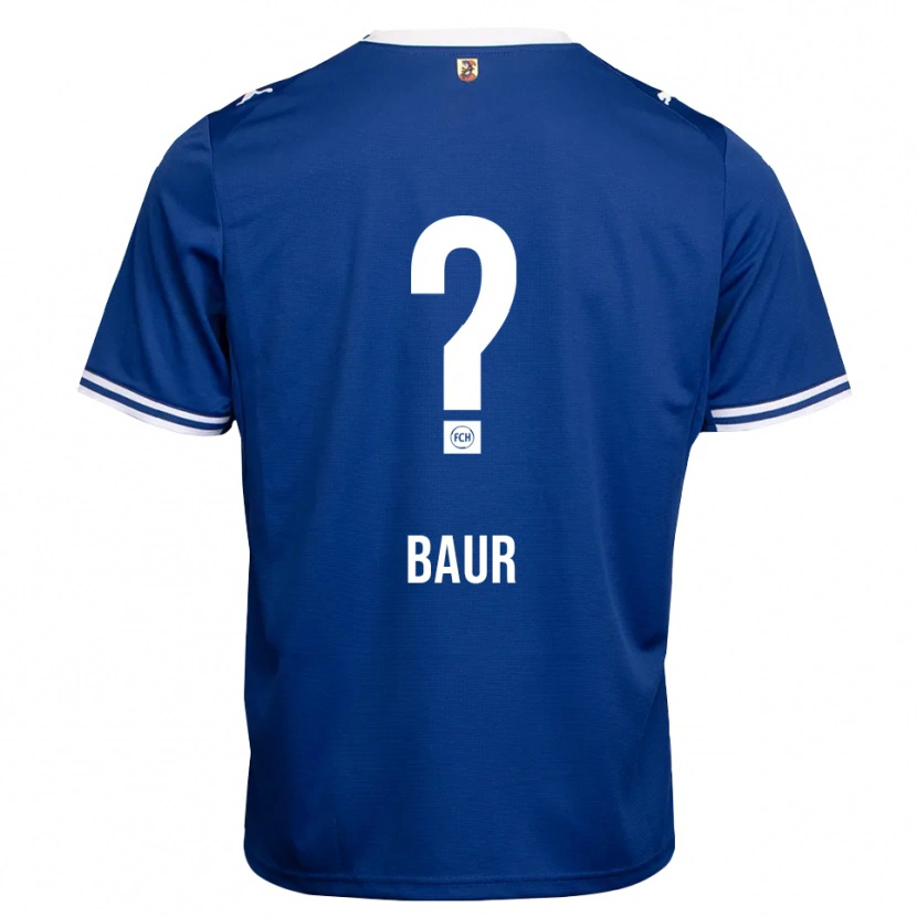 Danxen Homme Maillot Martin Baur #0 Bleu Roi Blanc Tenues Extérieur 2026/27 T-Shirt