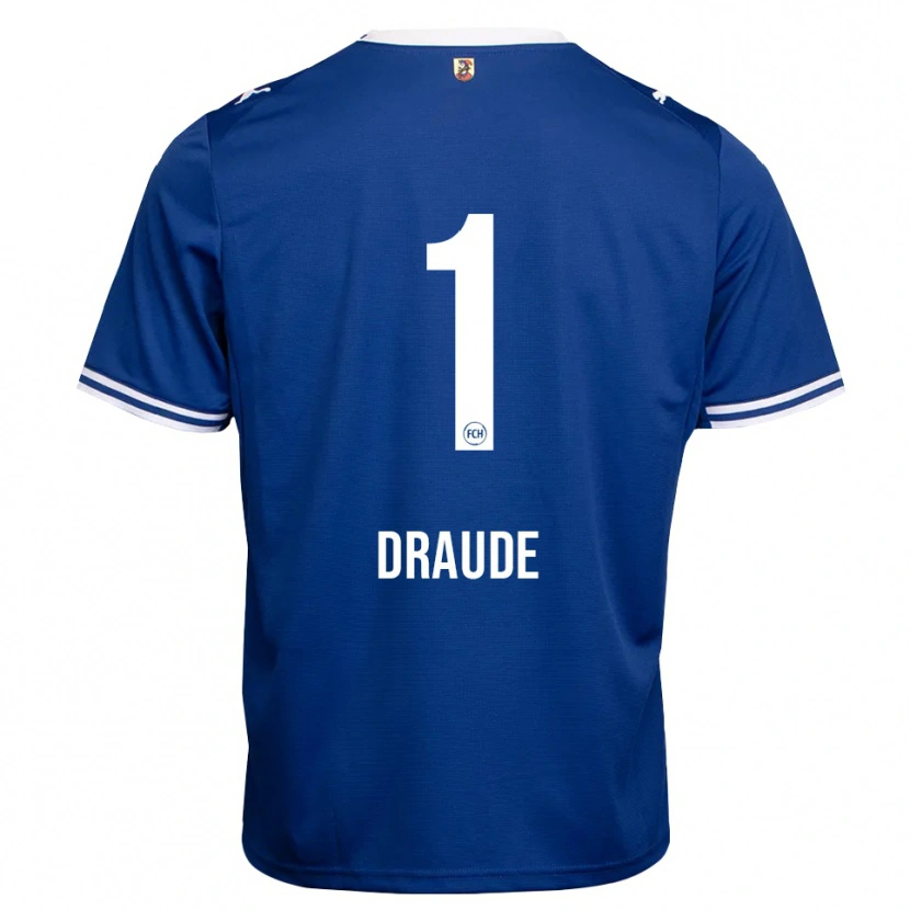 Danxen Homme Maillot Michel Draude #1 Bleu Roi Blanc Tenues Extérieur 2026/27 T-Shirt
