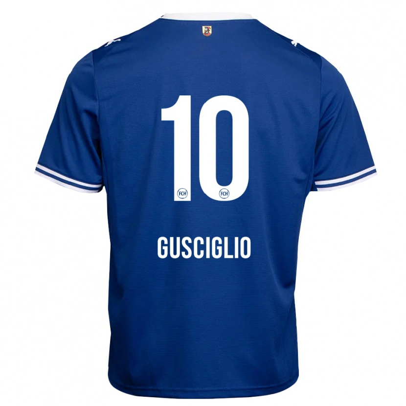 Danxen Homme Maillot Alessio Gusciglio #10 Bleu Roi Blanc Tenues Extérieur 2026/27 T-Shirt