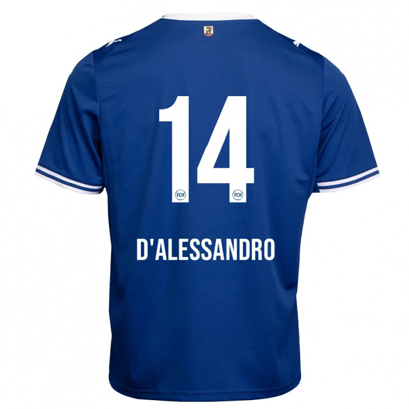 Danxen Homme Maillot Aldo D'alessandro #14 Bleu Roi Blanc Tenues Extérieur 2026/27 T-Shirt