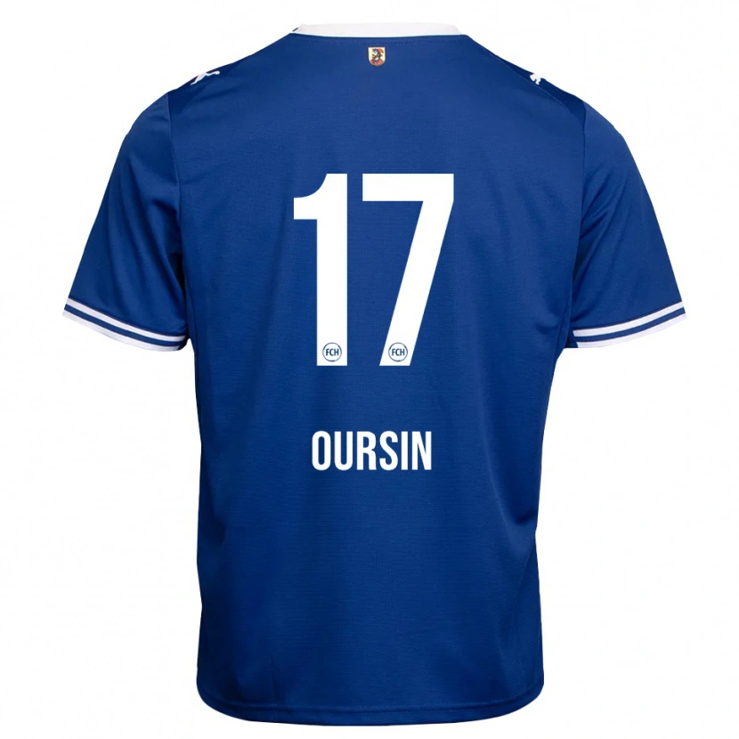 Danxen Homme Maillot Fredrik Oursin #17 Bleu Roi Blanc Tenues Extérieur 2026/27 T-Shirt