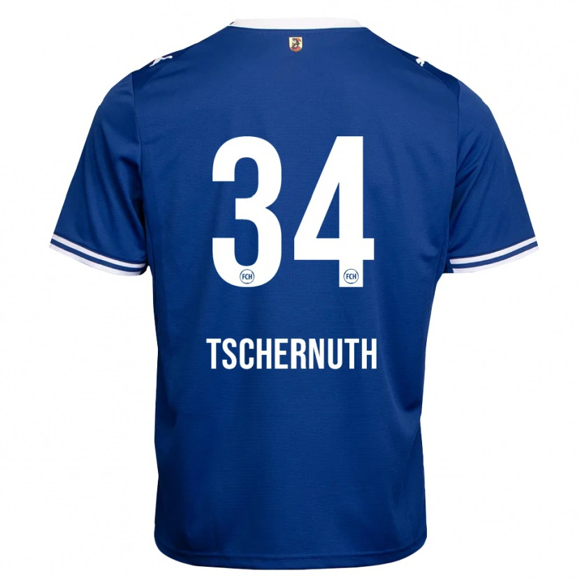 Danxen Homme Maillot Paul Tschernuth #34 Bleu Roi Blanc Tenues Extérieur 2026/27 T-Shirt