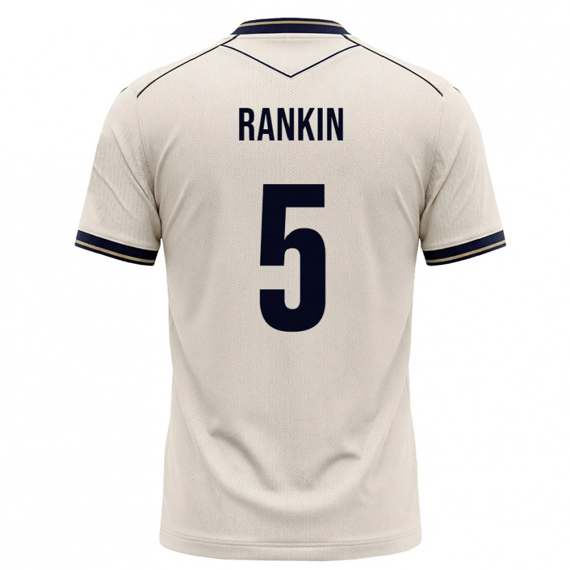 Danxen Homme Maillot Jamilla Rankin #5 Blanc Cassé Bleu Encre Tenues Extérieur 2026/27 T-Shirt