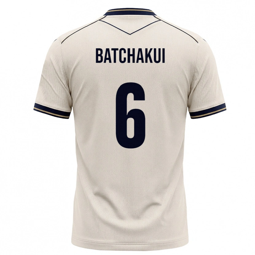 Danxen Homme Maillot Kylian Batchakui #6 Blanc Cassé Bleu Encre Tenues Extérieur 2026/27 T-Shirt