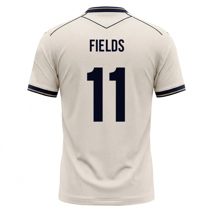 Danxen Homme Maillot Jykese Fields #11 Blanc Cassé Bleu Encre Tenues Extérieur 2026/27 T-Shirt