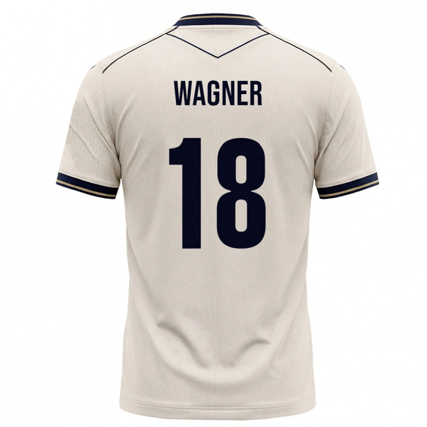 Danxen Homme Maillot Ricardo Wagner #18 Blanc Cassé Bleu Encre Tenues Extérieur 2026/27 T-Shirt