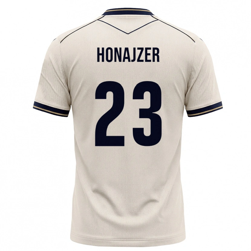 Danxen Homme Maillot Alex Honajzer #23 Blanc Cassé Bleu Encre Tenues Extérieur 2026/27 T-Shirt
