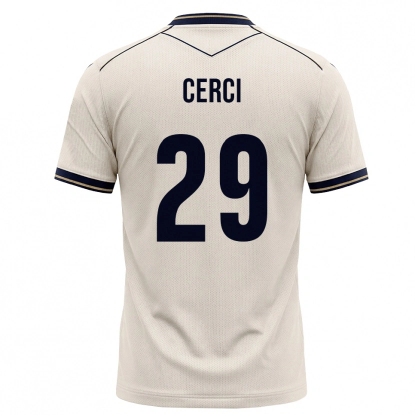 Danxen Homme Maillot Selina Cerci #29 Blanc Cassé Bleu Encre Tenues Extérieur 2026/27 T-Shirt