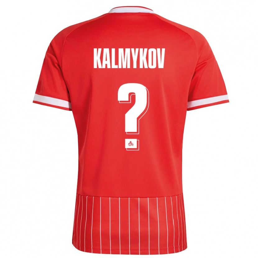 Danxen Homme Maillot Arthur Kalmykov #0 Rouge Blanc Vert Tenues Extérieur 2026/27 T-Shirt