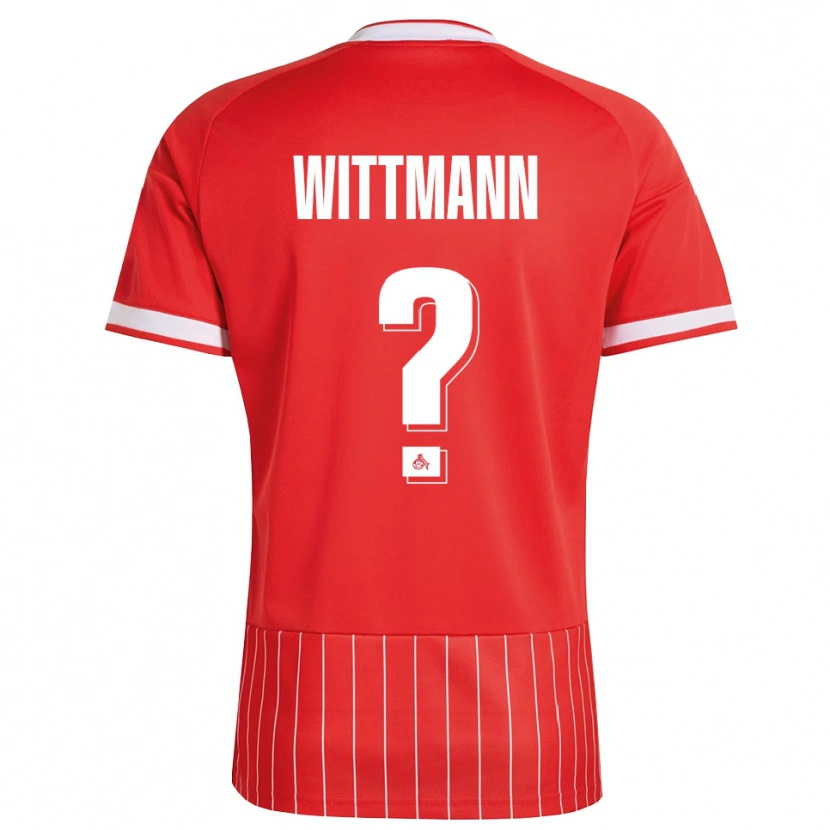 Danxen Homme Maillot Eyk Wittmann #0 Rouge Blanc Vert Tenues Extérieur 2026/27 T-Shirt