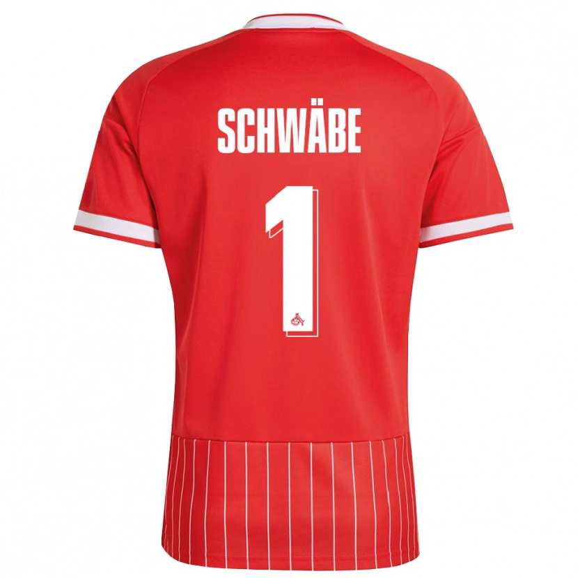 Danxen Homme Maillot Marvin Schwäbe #1 Rouge Blanc Vert Tenues Extérieur 2026/27 T-Shirt