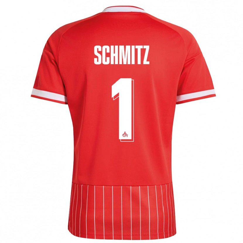 Danxen Homme Maillot Lisa Schmitz #1 Rouge Blanc Vert Tenues Extérieur 2026/27 T-Shirt
