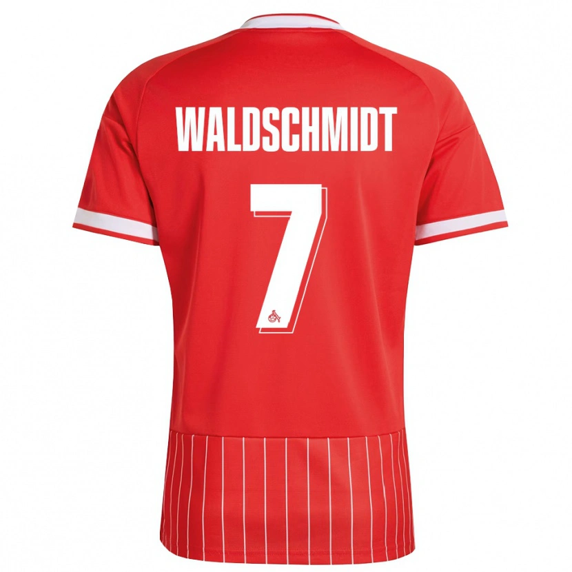 Danxen Homme Maillot Luca Waldschmidt #7 Rouge Blanc Vert Tenues Extérieur 2026/27 T-Shirt