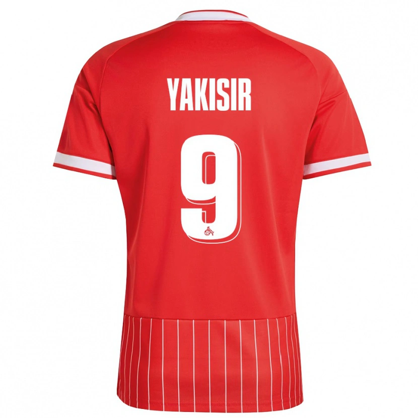Danxen Homme Maillot Emir-Ahmet Yakisir #9 Rouge Blanc Vert Tenues Extérieur 2026/27 T-Shirt