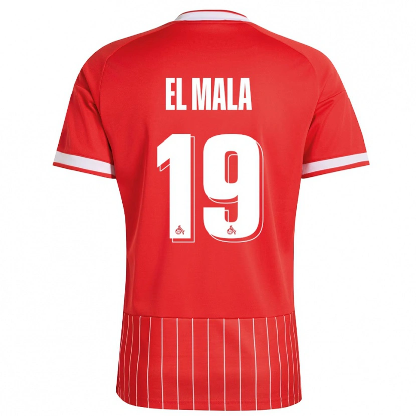 Danxen Homme Maillot Malek El Mala #19 Rouge Blanc Vert Tenues Extérieur 2026/27 T-Shirt