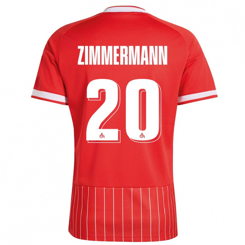 Danxen Homme Maillot Nick Zimmermann #20 Rouge Blanc Vert Tenues Extérieur 2026/27 T-Shirt