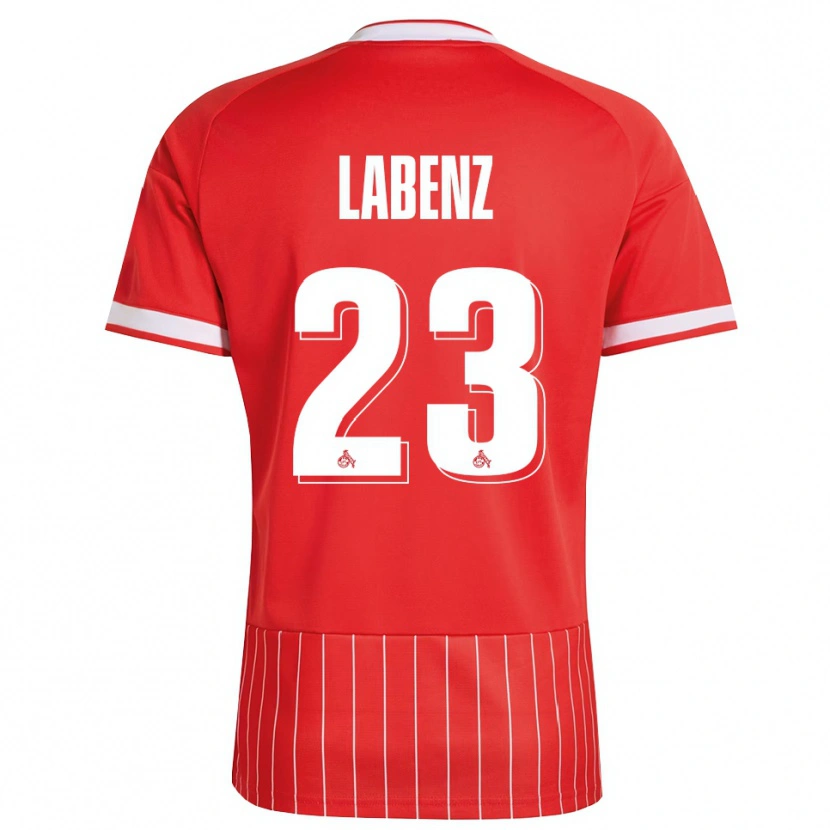 Danxen Homme Maillot Luiz Labenz #23 Rouge Blanc Vert Tenues Extérieur 2026/27 T-Shirt