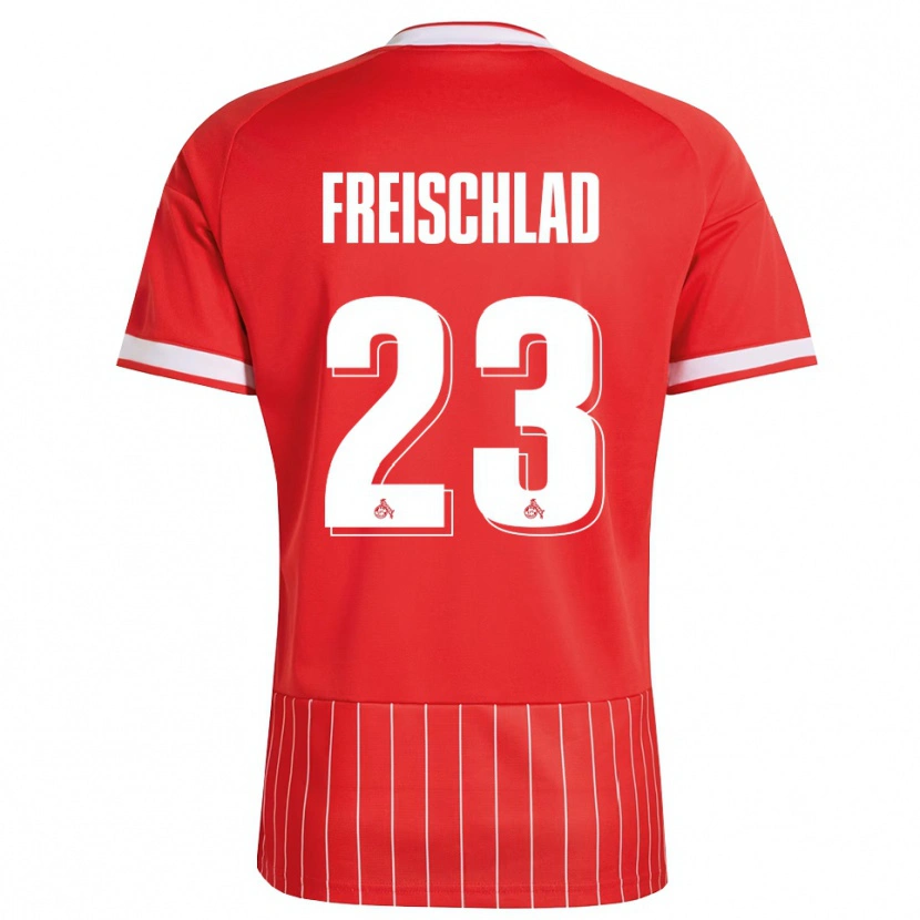 Danxen Homme Maillot Yannick Freischlad #23 Rouge Blanc Vert Tenues Extérieur 2026/27 T-Shirt