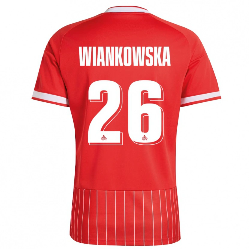 Danxen Homme Maillot Martyna Wiankow­ska #26 Rouge Blanc Vert Tenues Extérieur 2026/27 T-Shirt