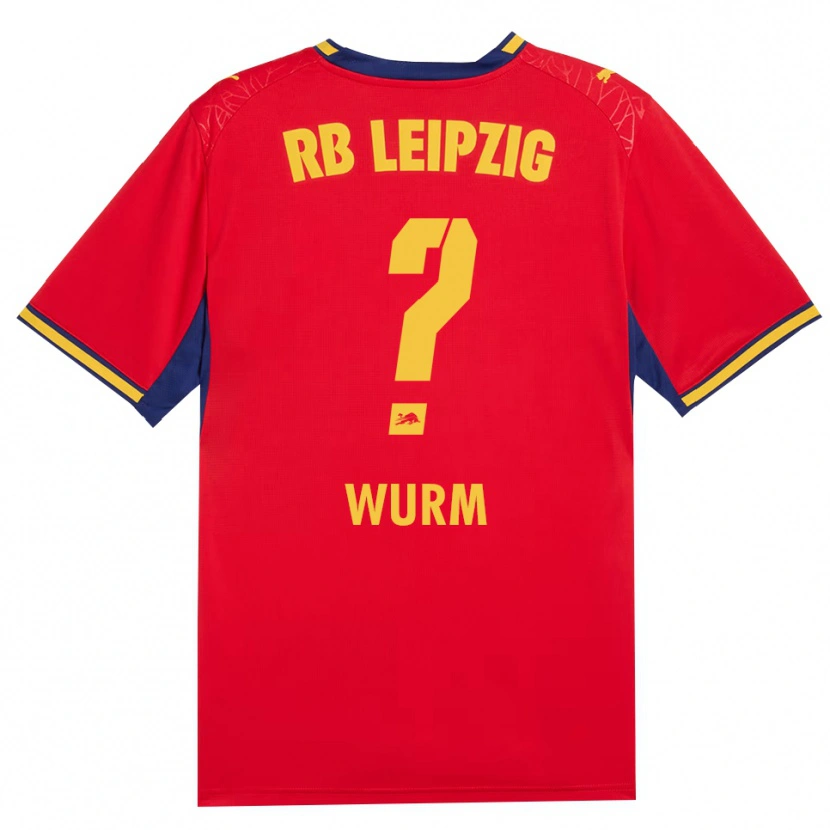 Danxen Homme Maillot Simon Wurm #0 Rouge Jaune Bleu Roi Tenues Extérieur 2026/27 T-Shirt