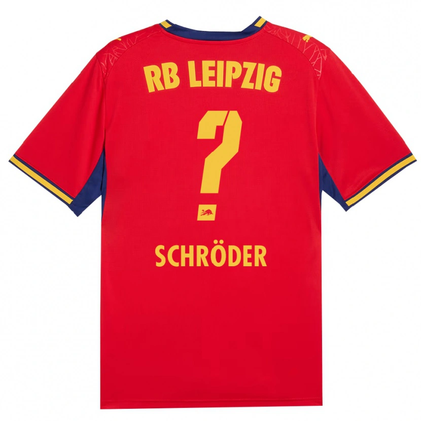 Danxen Homme Maillot Levin Schröder #0 Rouge Jaune Bleu Roi Tenues Extérieur 2026/27 T-Shirt