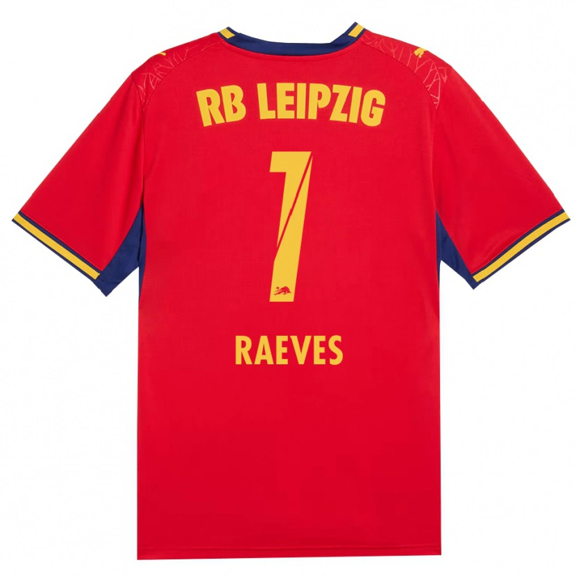 Danxen Homme Maillot Dries Raeves #1 Rouge Jaune Bleu Roi Tenues Extérieur 2026/27 T-Shirt