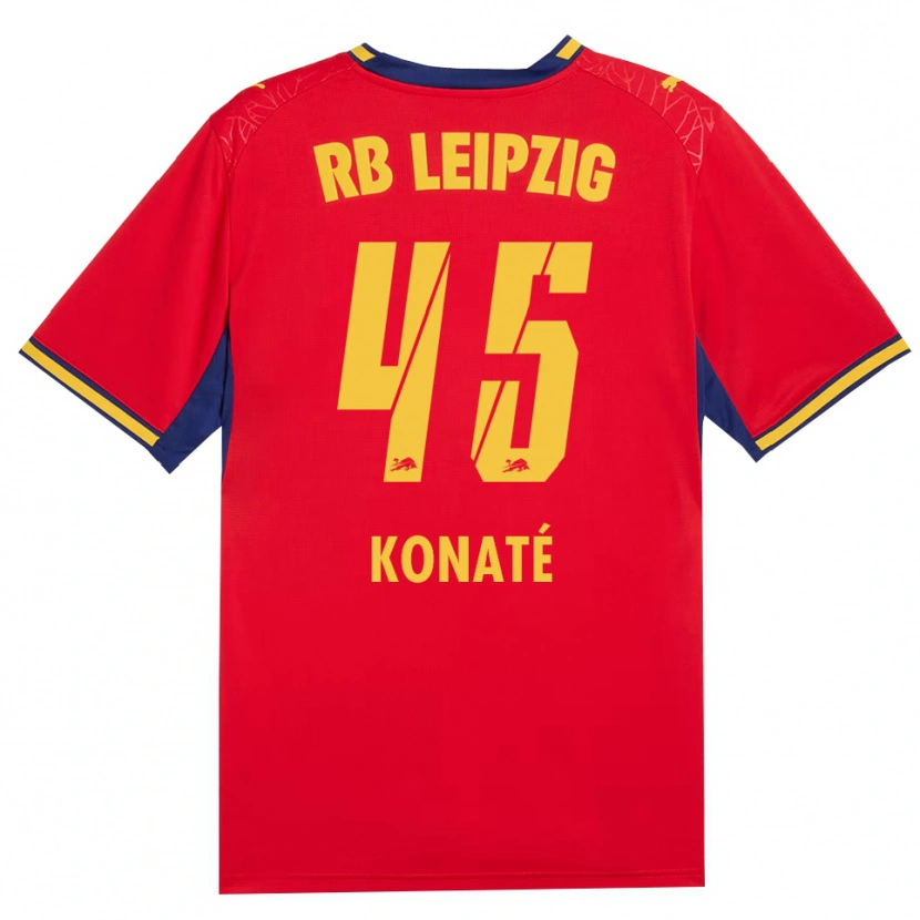 Danxen Homme Maillot Samba Konaté #45 Rouge Jaune Bleu Roi Tenues Extérieur 2026/27 T-Shirt