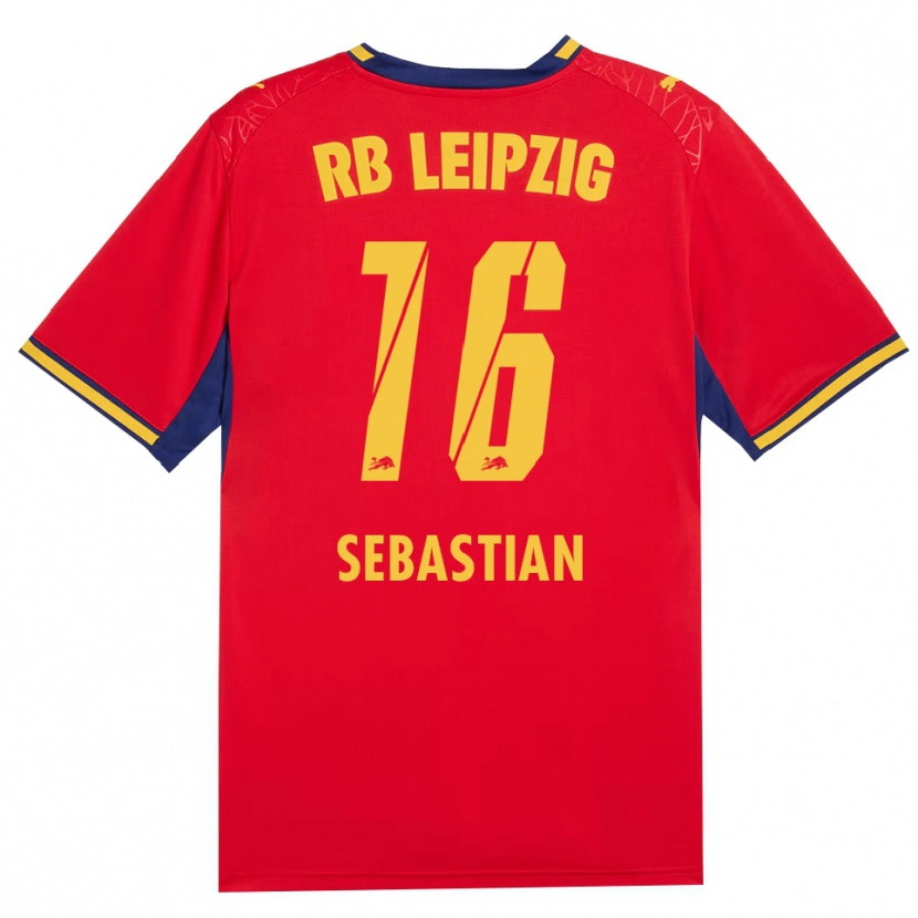 Danxen Homme Maillot Jordy Sebastian #16 Rouge Jaune Bleu Roi Tenues Extérieur 2026/27 T-Shirt