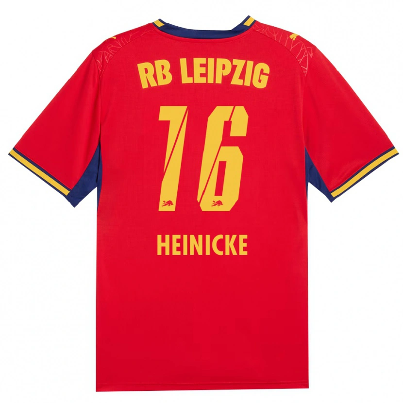 Danxen Homme Maillot Niklas Heinicke #16 Rouge Jaune Bleu Roi Tenues Extérieur 2026/27 T-Shirt