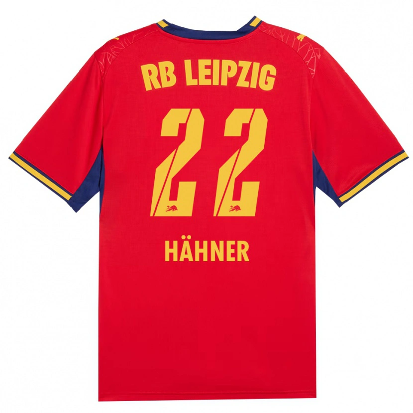 Danxen Homme Maillot Elian Hähner #22 Rouge Jaune Bleu Roi Tenues Extérieur 2026/27 T-Shirt