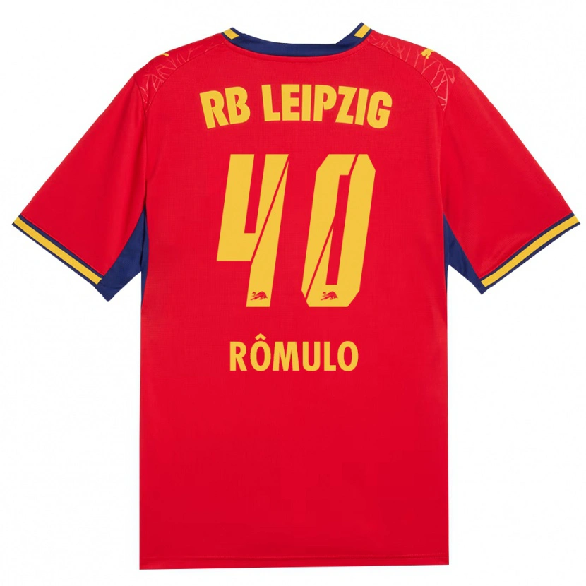 Danxen Homme Maillot Rômulo José Cardoso Da Cruz #40 Rouge Jaune Bleu Roi Tenues Extérieur 2026/27 T-Shirt