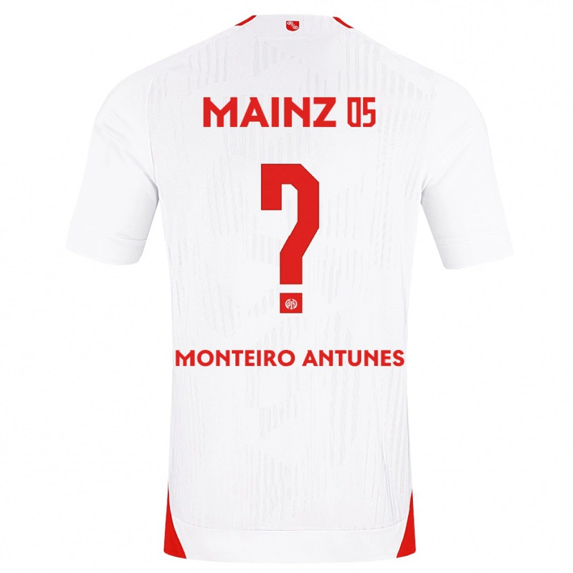 Danxen Homme Maillot Rafael Monteiro Antunes #0 Blanc Rouge Jaune Tenues Extérieur 2026/27 T-Shirt