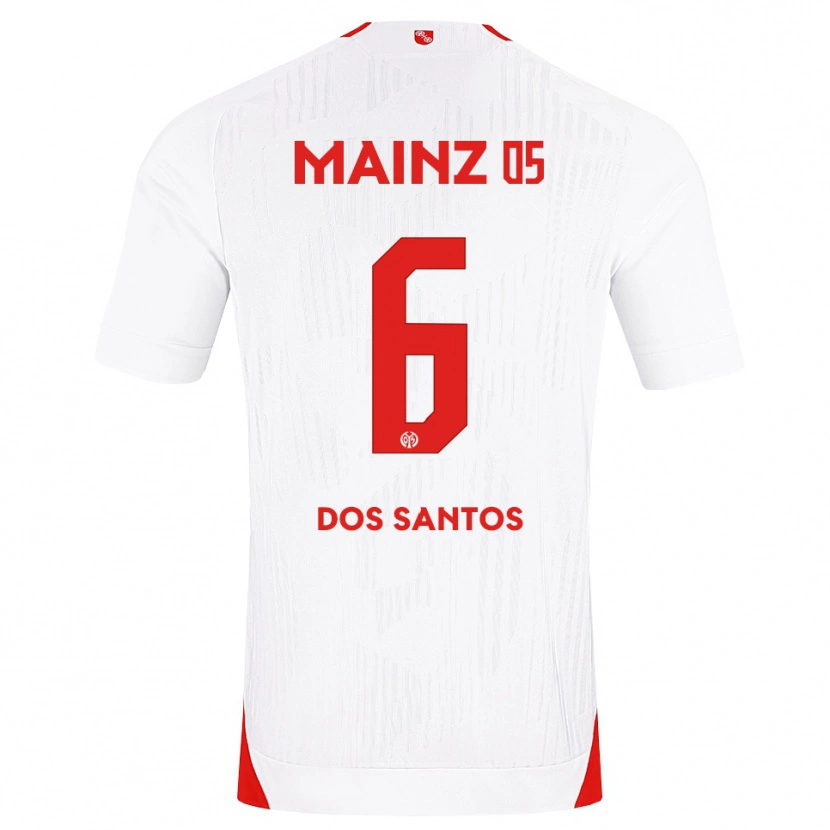 Danxen Homme Maillot Alexandre Tavares Dos Santos #6 Blanc Rouge Jaune Tenues Extérieur 2026/27 T-Shirt