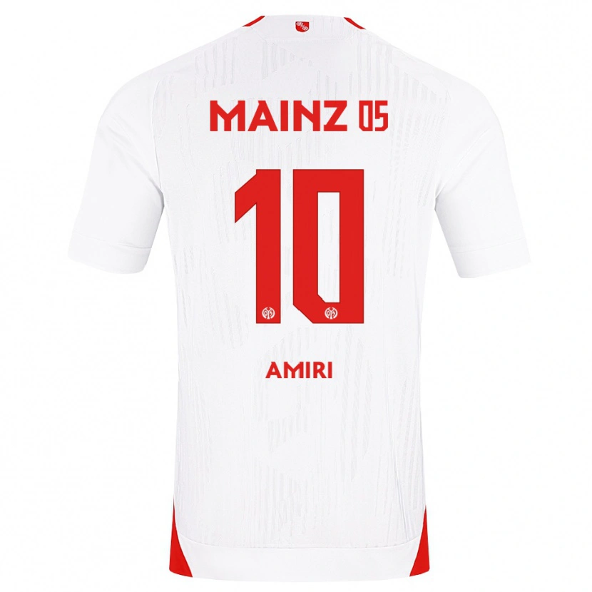 Danxen Homme Maillot Nadiem Amiri #10 Blanc Rouge Jaune Tenues Extérieur 2026/27 T-Shirt