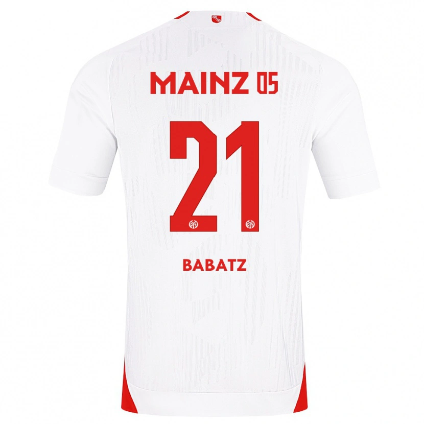 Danxen Homme Maillot Louis Babatz #21 Blanc Rouge Jaune Tenues Extérieur 2026/27 T-Shirt