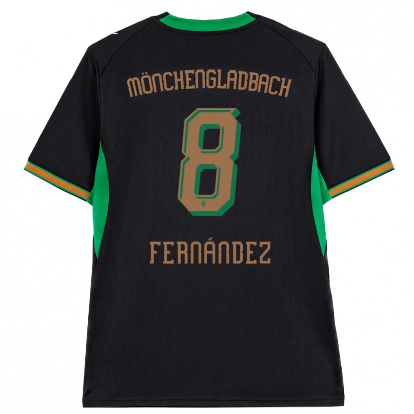 Danxen Homme Maillot Oriol Fernandez Berenguer #8 Noir Orange Vert Marron Tenues Extérieur 2026/27 T-Shirt