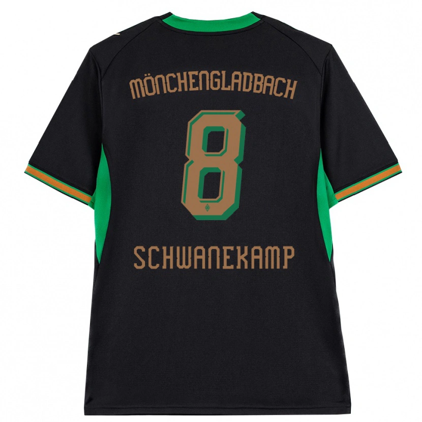 Danxen Homme Maillot Jana Schwanekamp #8 Noir Orange Vert Marron Tenues Extérieur 2026/27 T-Shirt