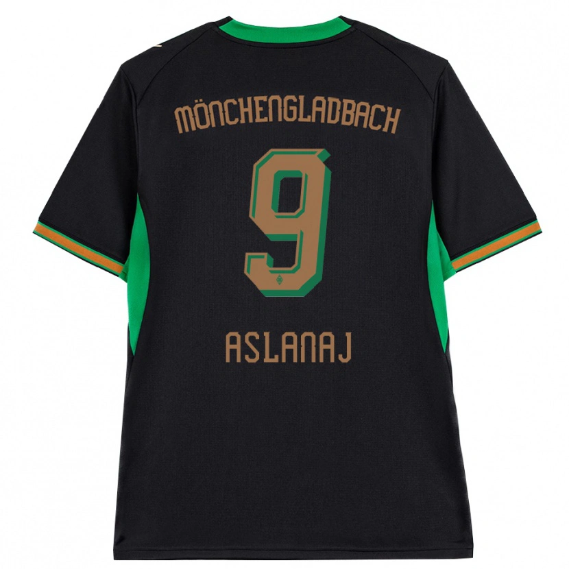 Danxen Homme Maillot Flaka Aslanaj #9 Noir Orange Vert Marron Tenues Extérieur 2026/27 T-Shirt