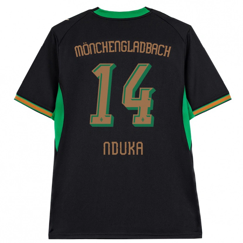 Danxen Homme Maillot Michael Nduka #14 Noir Orange Vert Marron Tenues Extérieur 2026/27 T-Shirt