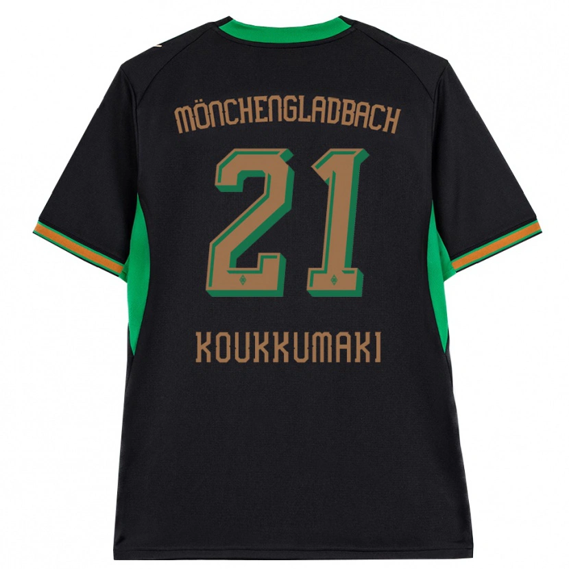 Danxen Homme Maillot Taavi Koukkumäki #21 Noir Orange Vert Marron Tenues Extérieur 2026/27 T-Shirt