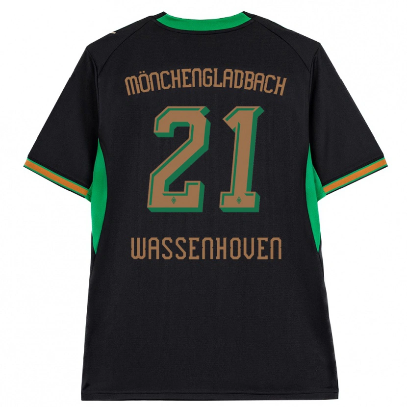 Danxen Homme Maillot Michelle Wassenhoven #21 Noir Orange Vert Marron Tenues Extérieur 2026/27 T-Shirt