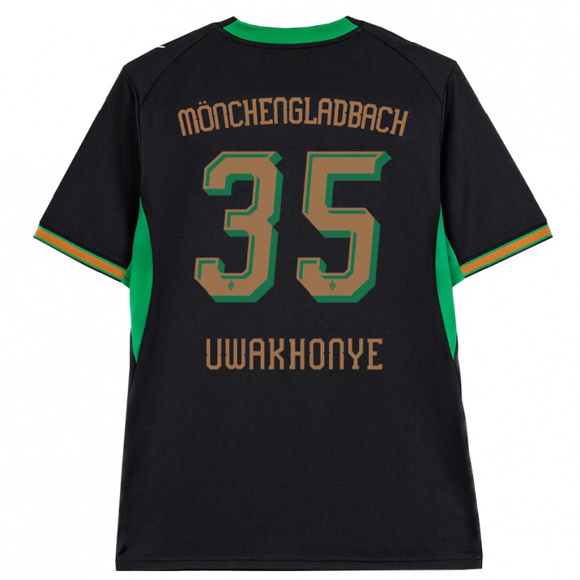 Danxen Homme Maillot Josiah Uwakhonye #35 Noir Orange Vert Marron Tenues Extérieur 2026/27 T-Shirt