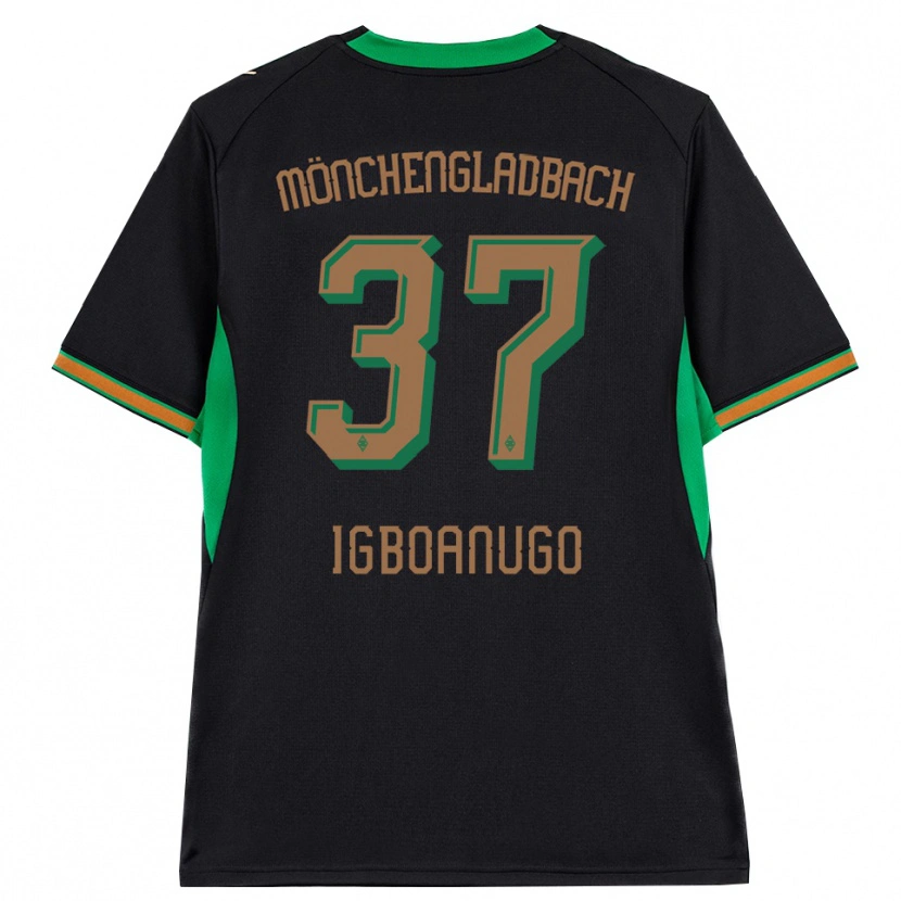 Danxen Homme Maillot David Igboanugo #37 Noir Orange Vert Marron Tenues Extérieur 2026/27 T-Shirt