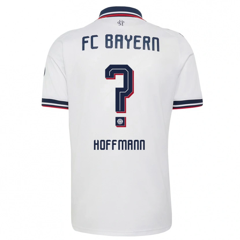 Danxen Homme Maillot Franz Hoffmann #0 Blanc Gris Rouge Tenues Extérieur 2026/27 T-Shirt